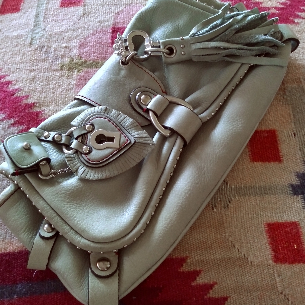 Juicy Couture Y2K leather clutch